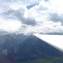 Flugwegposition um 13:32:32: Aufgenommen in der Nähe von Gemeinde Piesendorf, 5721 Piesendorf, Österreich in 2306 Meter